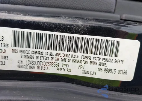 2013 Dodge Durango Crew from USA, damaged, VIN 1C4SDJDT4DC538504